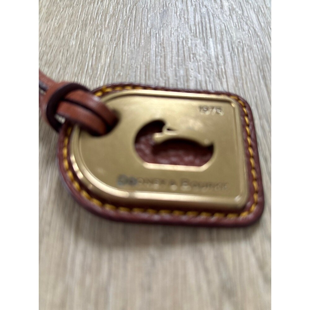 Dooney & Bourke Doodle Duck Bag Logo Leather Brass HangTag Replacement 2002-2004